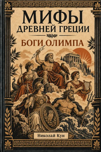 Обложка книги «Боги Олимпа. Мифы Древней Греции»