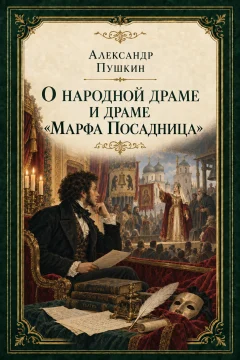 Обложка книги «О народной драме и драме „Марфа Посадница“»