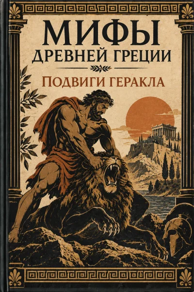 Обложка книги «Подвиги Геракла. Мифы Древней Греции»