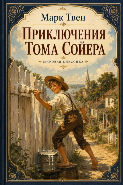 Обложка книги «Приключения Тома Сойера»